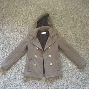 Calvin Klein Jacket Pea coat Removable Hood